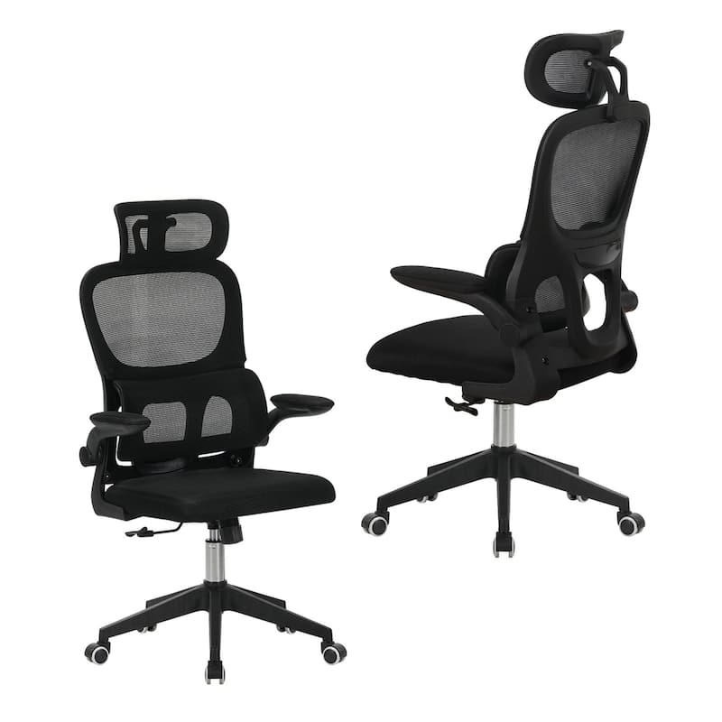 High Back Ergonomic Office Chair, Big and Tall Mesh Desk Chair, 3D Adjustable Headrest Office Chair