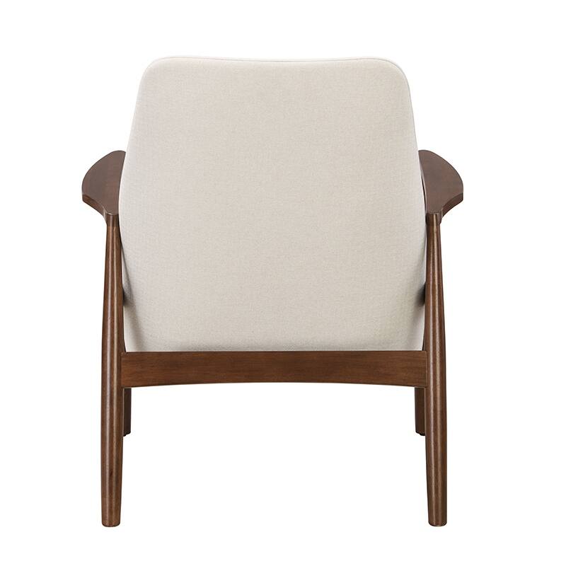 Sherpa Fabric Accent Chair Set of 2 with Solid Wood Frame, Upholstered & Comfortable for Living Room