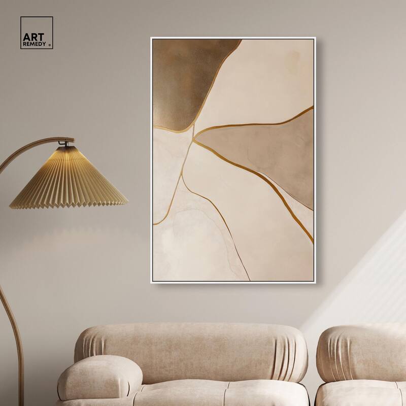Taupe Terrain II Canvas by Art Remedy