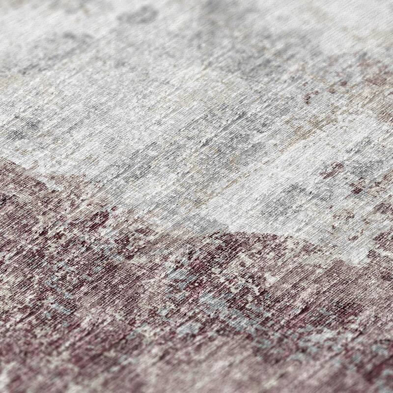 Indoor/ Outdoor Accord Abstract Polyester Washable Rug New