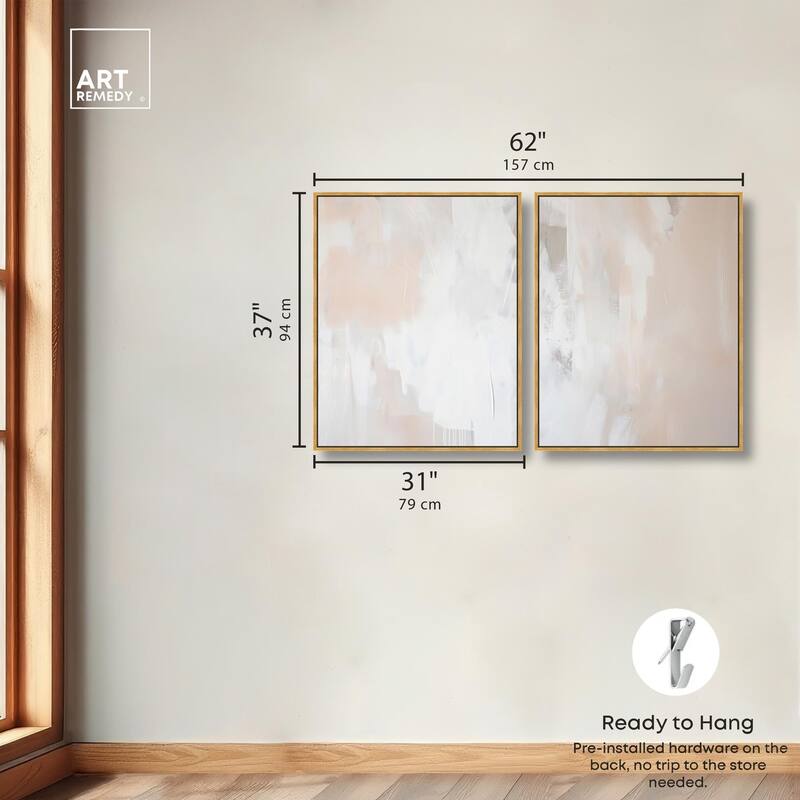 Opalescent Hues IV Canvas Set of 2 by Art Remedy