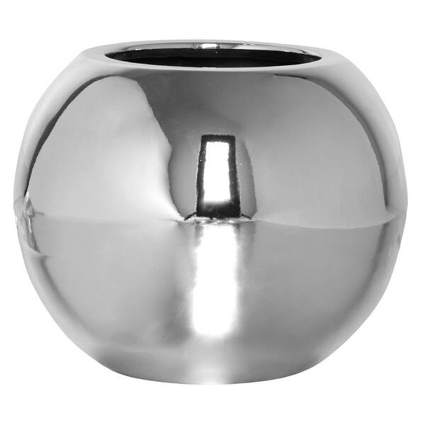 Pottery Pots Beth Extra Small Fiberstone Indoor Outdoor Modern Round Planter 9 8 Inch Diameter Overstock 32759308 White