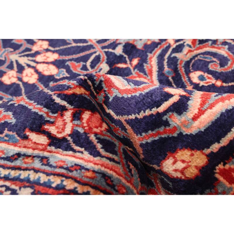 ECARPETGALLERY Hand-knotted Anadol Dark Navy Wool Rug - 3'5 x 10'2