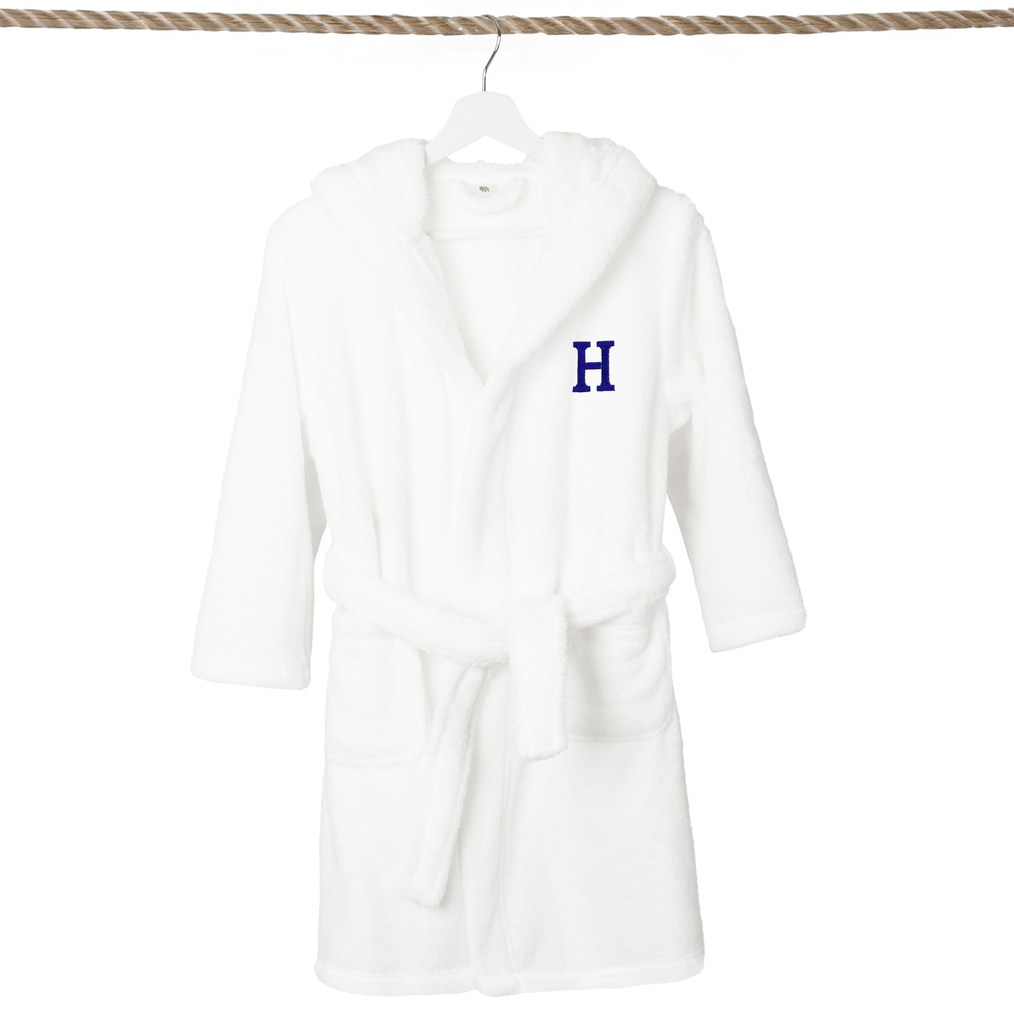 Sweet Kids 100% Polyester SUPER PLUSH Double Brushed Hooded Bathrobe with Navy - Picture 43 of 392