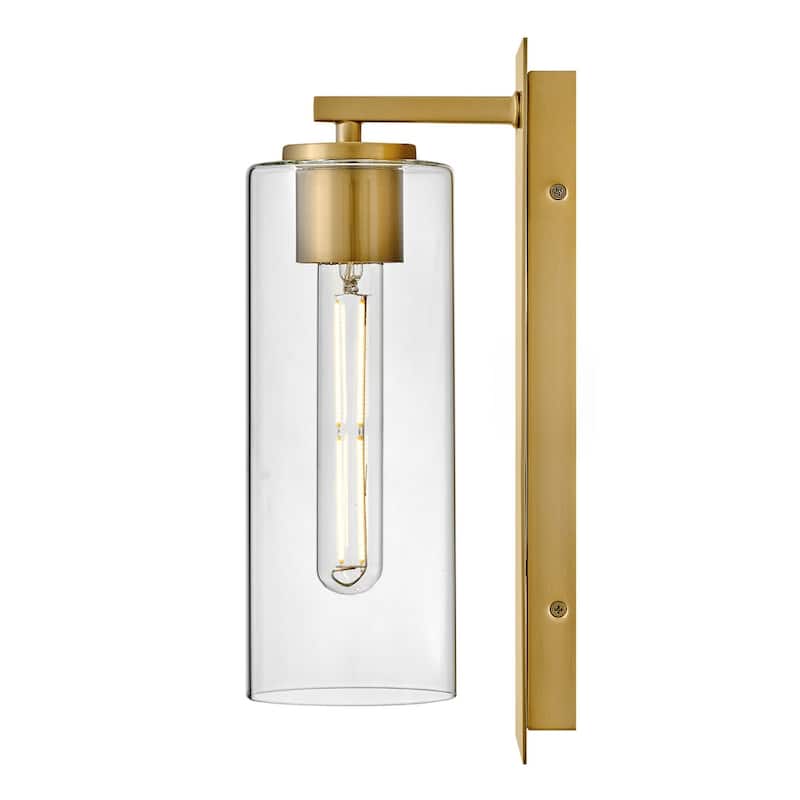 Lark 83370 Lane 13" Tall Hardwired or Plug-In Wall Sconce with Clear