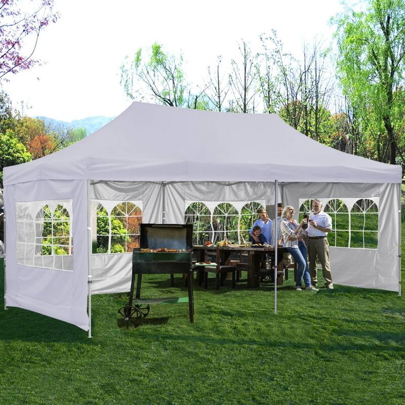 Zenova 10x20 Ft Pop up Canopy Tent Heavy Duty Instant Gazebo
