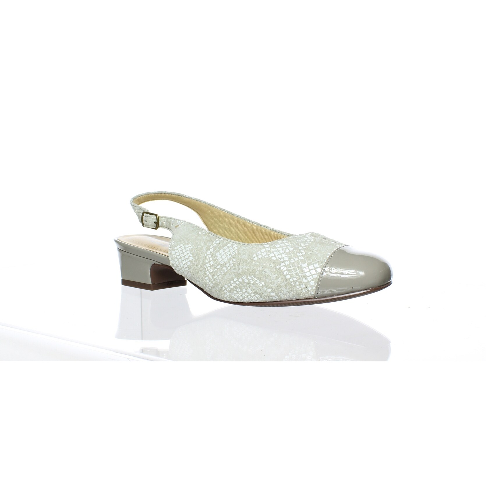 light grey slingback shoes