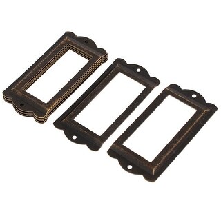 Drawer Box Case Cabinet Card Tag Label Holders Frames 85mm x 42mm 8PCS ...