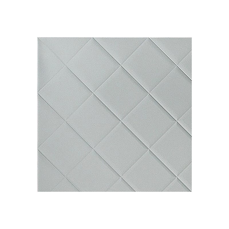 FASÄDE Quilted 4-foot x 8-foot PVC Wall Panel in Argent Silver - Sample