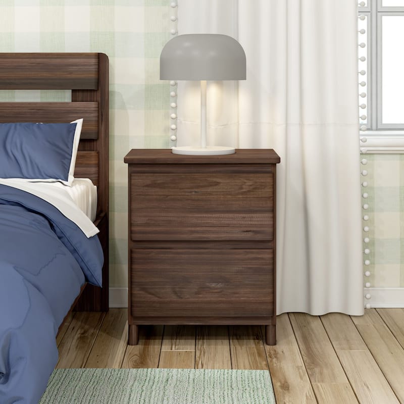 Max and Lily Farmhouse Nightstand with 2 Drawers