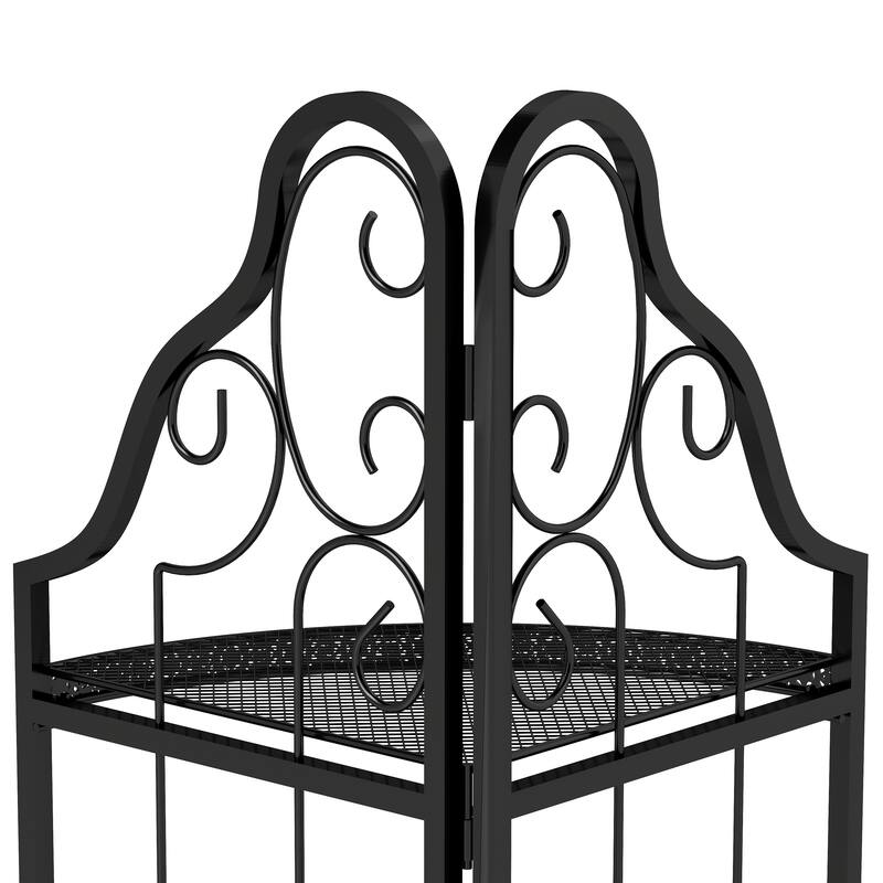 3-Tier Corner Open Shelf,Bookcase Freestanding Shelving Unit,Plant Stand Small Bookshelf