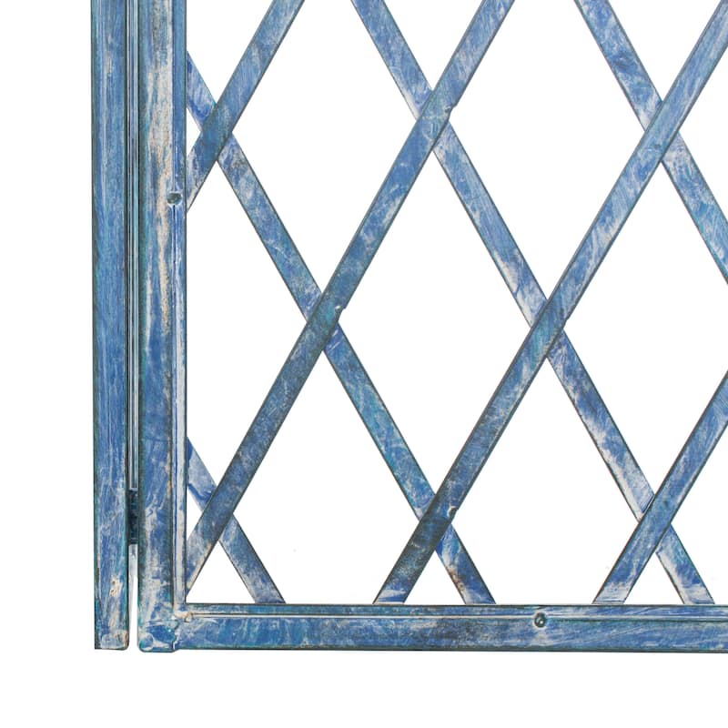 SAFAVIEH Outdoor Aliya Victorian Trellis Iron Arbor