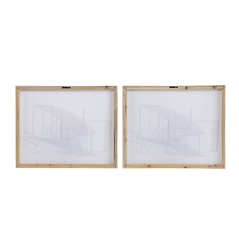 Set of 2 Large Rectangular Diptych Wall Art, Wall Decor