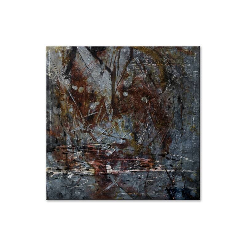 'Abstract' Canvas Wall Art - Grey