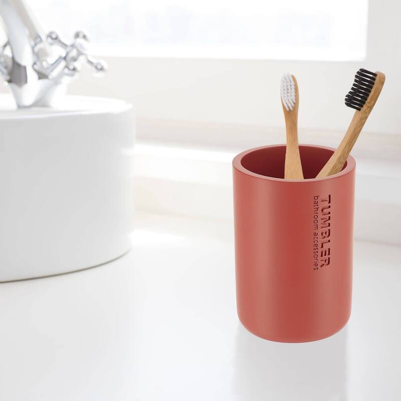 Modern Bathroom Tumbler, Minimalist Design Toothbrush Holder, Versatile Home Organizer
