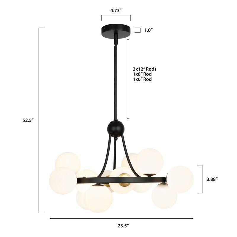 Light Society Trieste 12-Light Chandelier