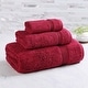 preview thumbnail 93 of 140, Superior Heritage Egyptian Cotton Absorbent 3-Piece Towel Set Burgundy