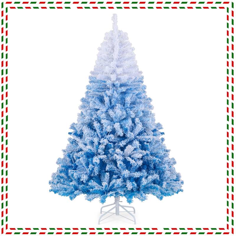 Costway 5/6/7/8 FT Artificial Christmas Tree with 180/250/350/470 Warm - See Details