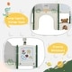 preview thumbnail 5 of 25, Kids Slide Playset Structure 9 in 1,Spaceship Set with Slide,Arch Tunnel,Ring Toss,Drawing Whiteboard,Basketball Hoop
