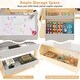 preview thumbnail 6 of 21, Costway Kids Art Center Wooden Table Bench Set Adjustable Double-Sided - See Details