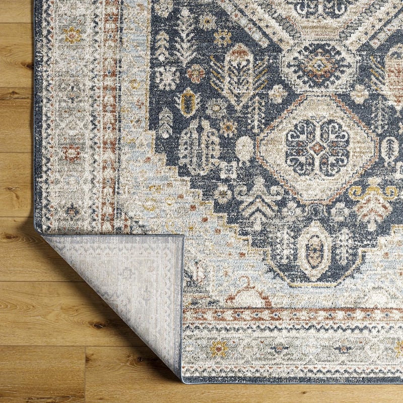 Livabliss Transitional Beckham Medallion Area Rug