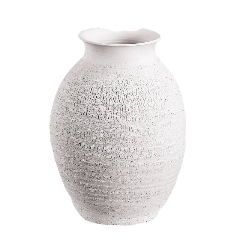 Renwil Zeb Ceramic Vase, Matte White