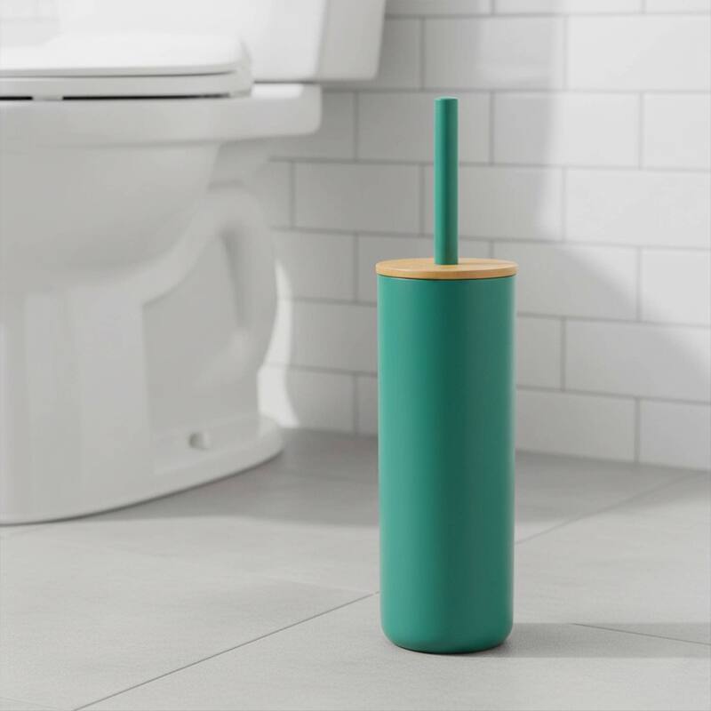Padang Bathroom Accessories Set Bamboo - Toilet Brush Holder Only - Green Caribbean Bamboo