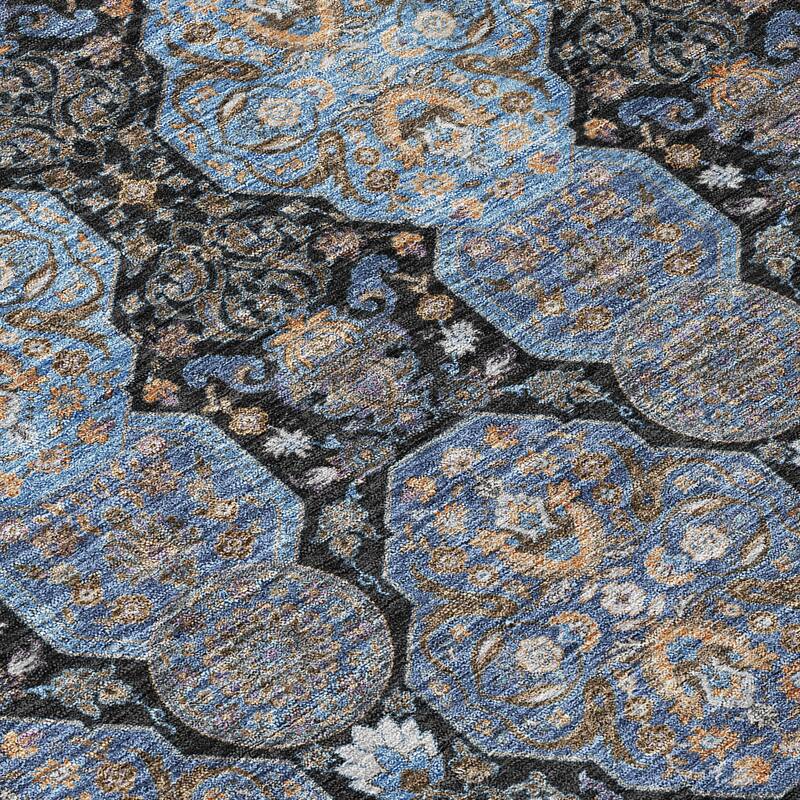 Machine Washable Indoor/ Outdoor Global Budden Chantille Rug