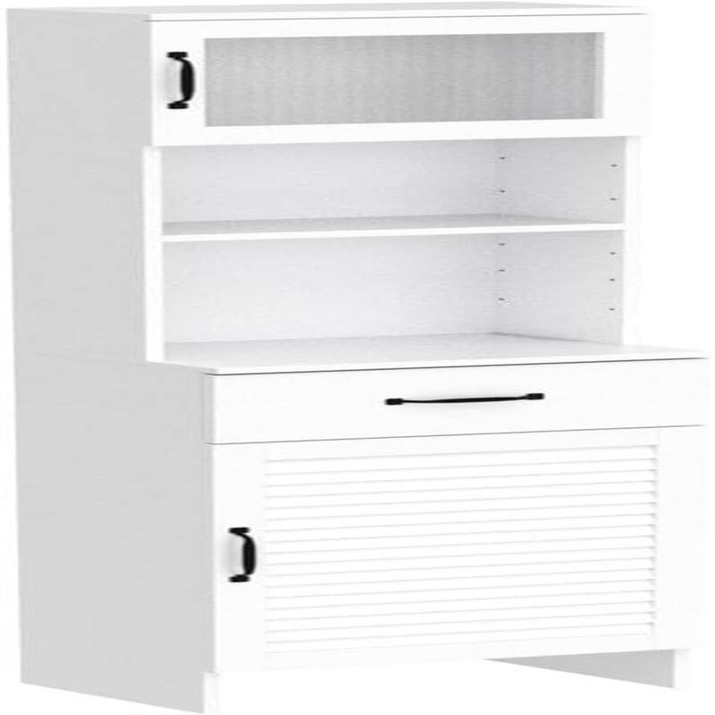 Tall Bathroom Storage Cabinet - 11.75"D x 15.75"W x 63"H