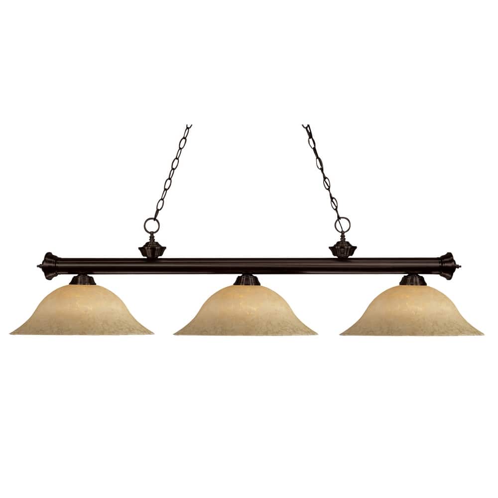 Z-Lite Riviera 3 Light 59" Wide Billiard Multi Light Pendant with