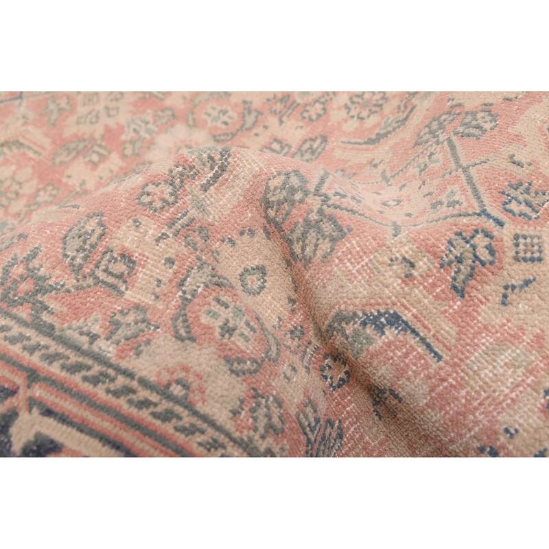 ECARPETGALLERY Hand-knotted Antalya Vintage Copper Wool Rug - 2'4 x 8'10