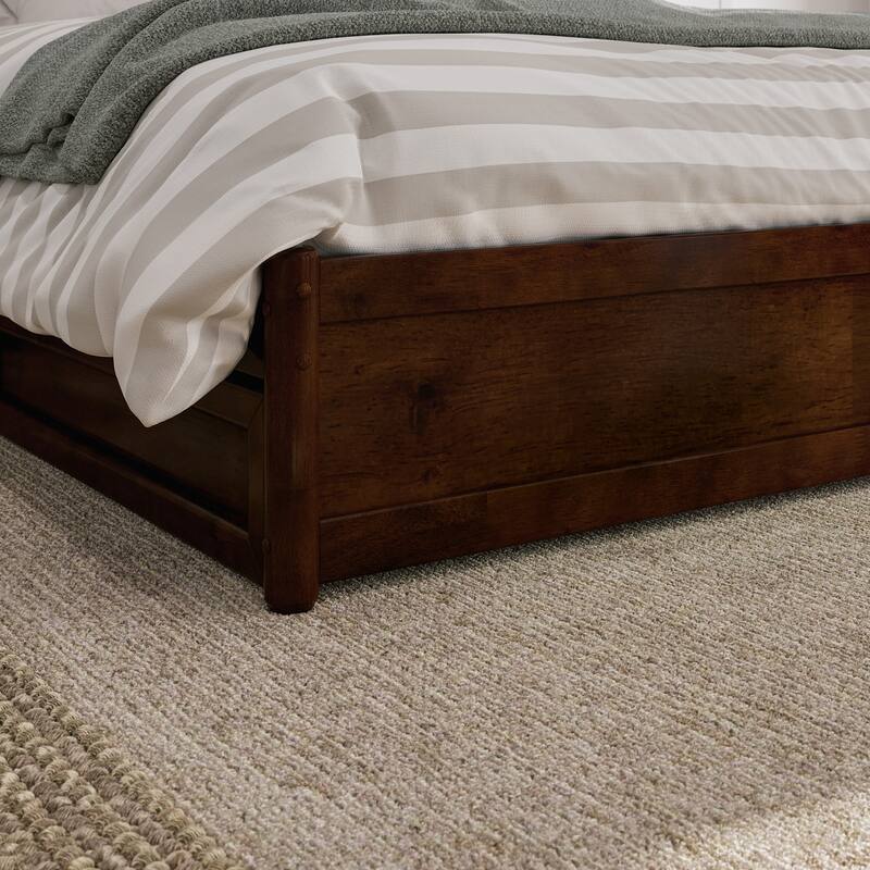 Barcelona Panel Platform Bed with Twin XL Trundle