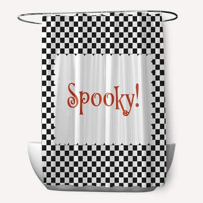 Halloween Spooky Checks Shower Curtain