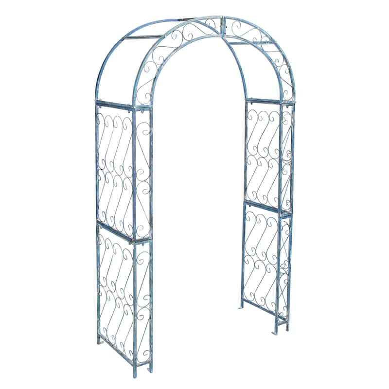 SAFAVIEH Outdoor Isabela Victorian Scroll Iron Arch