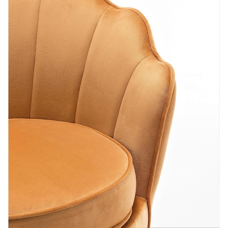 Cavett 28.3" Wide Velvet Accent Chair with Metal Legs