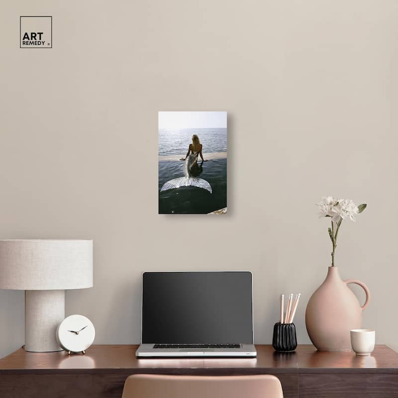 Mermaid Noon Canvas by Art Remedy, Gallery Wrapped