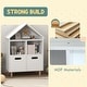 preview thumbnail 5 of 7, Qaba Kids Bookshelf, 3 Tier Kids Bookcase with Two Drawers, Bookshelf for Kids Rooms, Bedroom, Nursery, White