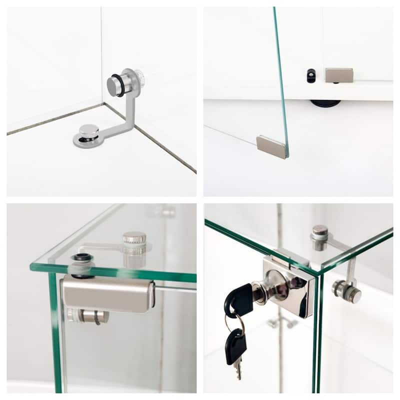 Tempered Glass Display Cabinet,Storage Cabinet,File Cabinet,with LED