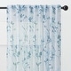 preview thumbnail 13 of 17, Chanasya Floral Sheer Window Bedroom Curtain Panel Pair (Set of 2) W52 x H108 Inches - Teal
