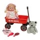preview thumbnail 2 of 2, Kid Concepts Plastic Baby Doll With Wagon Playset
