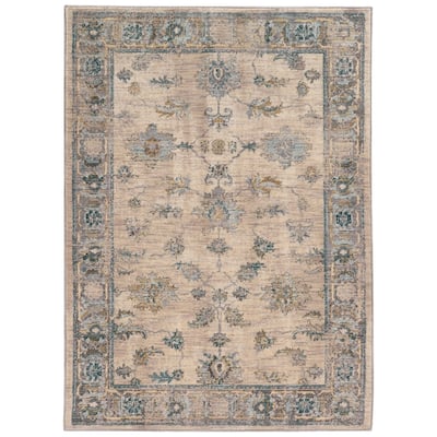 Style Haven Strete Faded Traditional Ivory/ Blue Rug