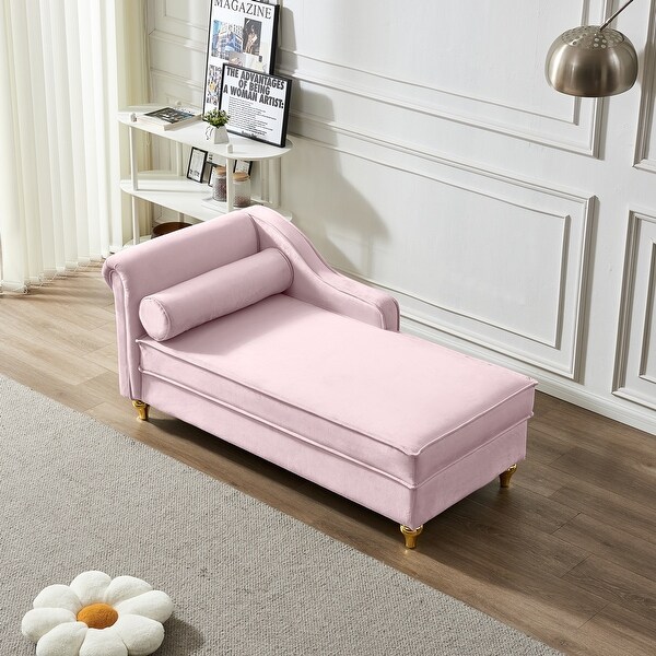 Velvet Chaise Lounges Living Room Accent Chair Chaise Lounge
