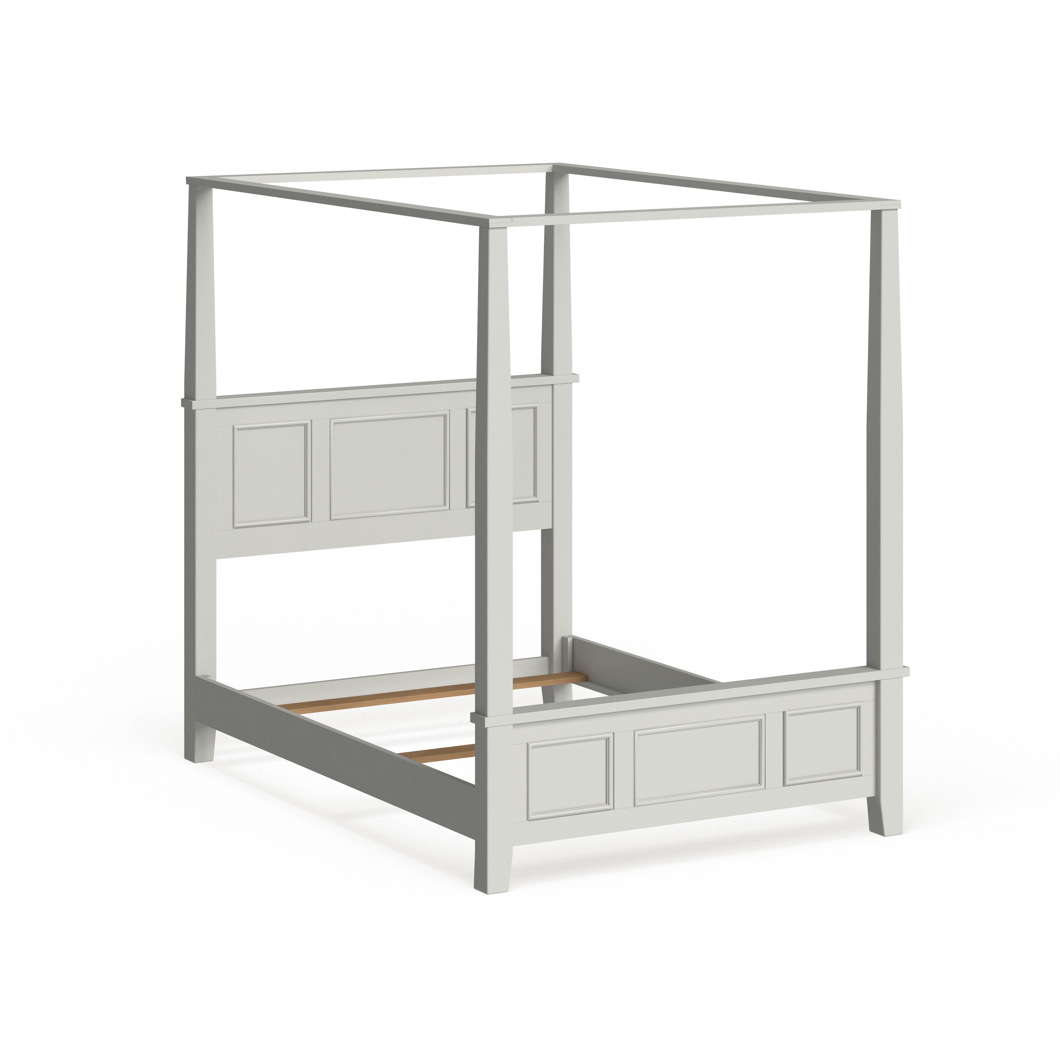 Naples white shop queen canopy bed