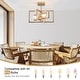 preview thumbnail 59 of 61, Zjvaive 3-Light Rectangular Semi Flush Mount Ceiling Light Farmhouse Metal Cage Light Fixture