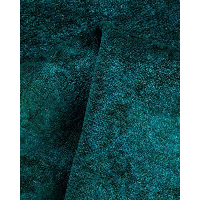 Fine Vibrance One-of-a-Kind Hand-Knotted Area Rug - Blue, 3' 1" x 5' 0" - 3' 1" x 5' 0"