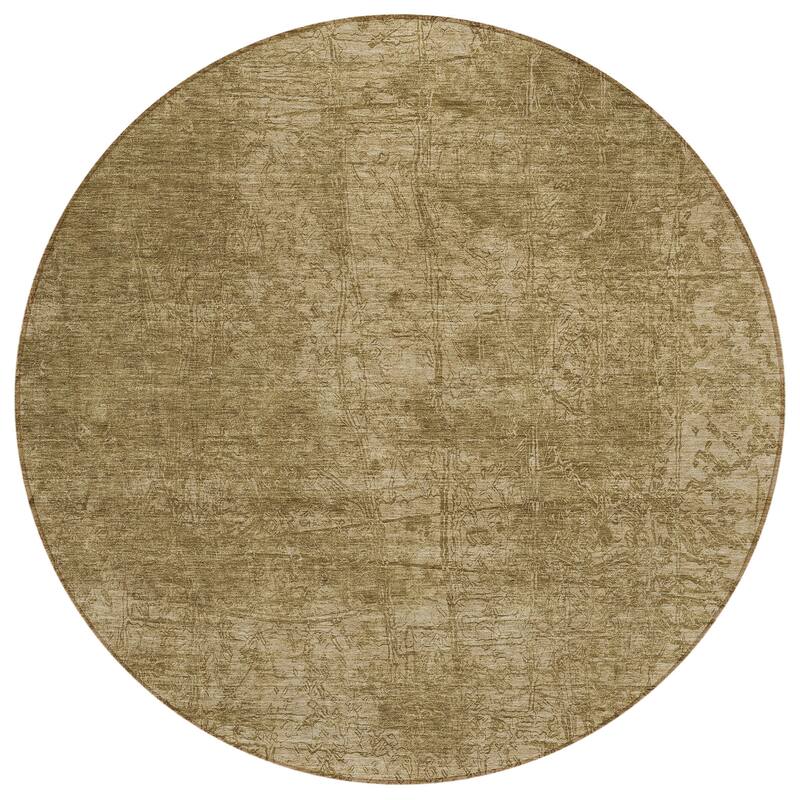 Machine Washable Indoor/ Outdoor Abstract Solid Chantille Rug