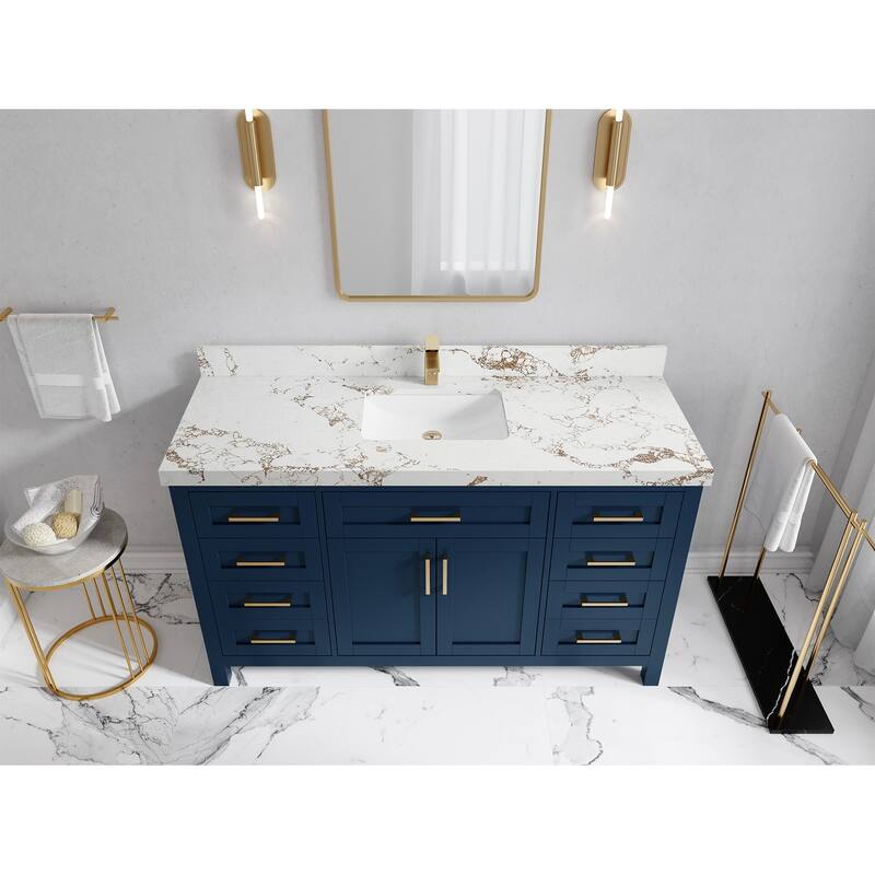 Willow Collections 60 in. W x 22 in. D Cambridge Single Sink Bathroom Vanity with Countertop