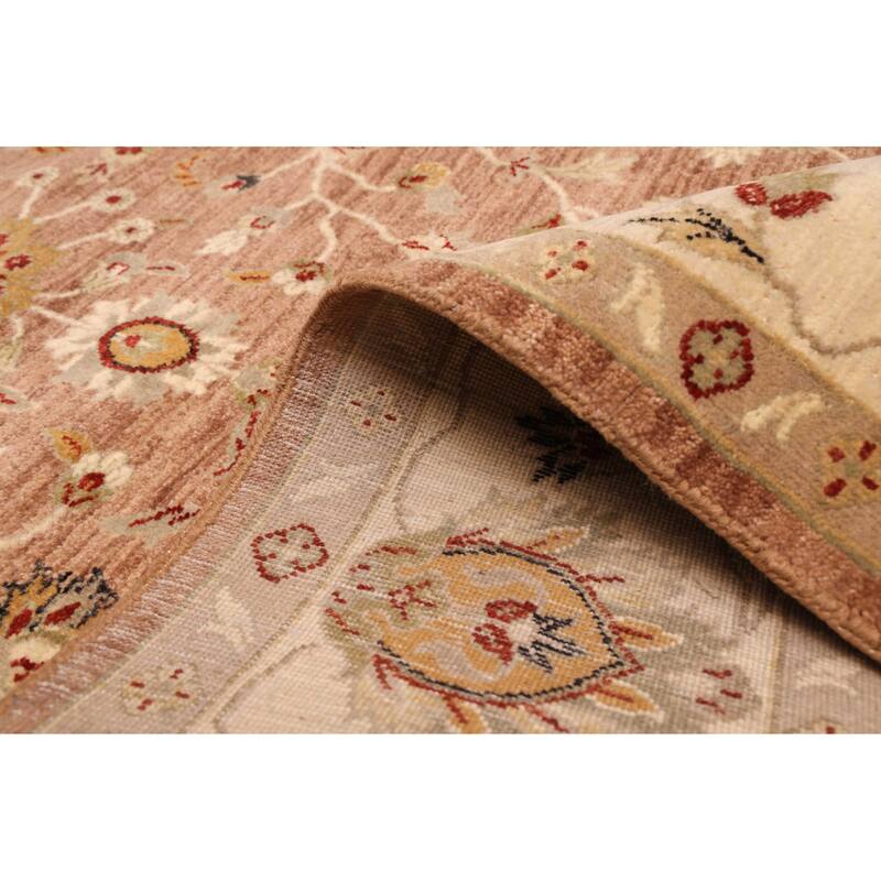 ECARPETGALLERY Hand-knotted Jamshidpour Brown Wool Rug - 6'9 x 10'0