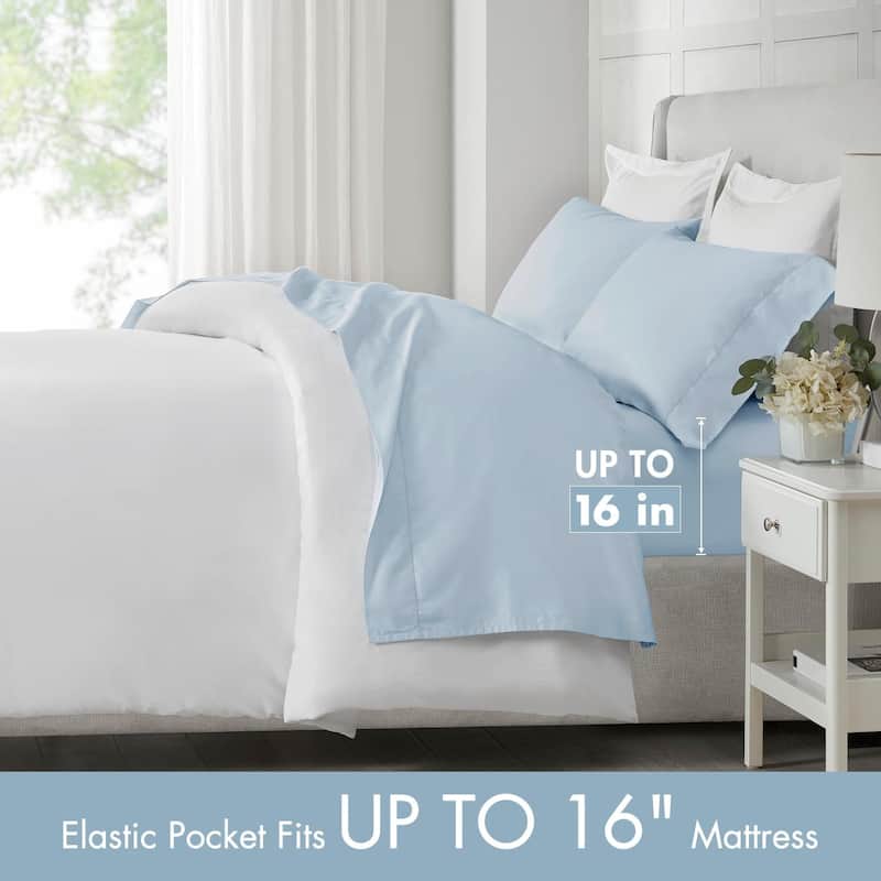 Madison Park 500 Thread Count Egyptian Cotton Deep Pocket Sheet Set