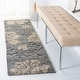 preview thumbnail 2 of 57, SAFAVIEH Florida Shag Hilde Floral 1.2-inch Thick Rug 2'3" x 7' Runner - Grey/Beige - Runner